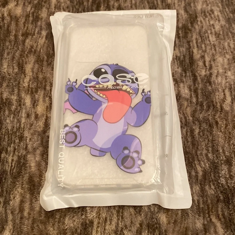 New iPhone 13 Pro Clear Disney Lilo And Stitch Phone Case